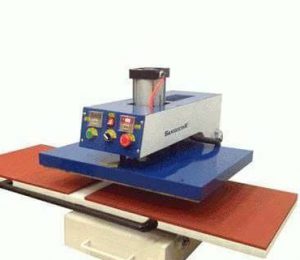 Máy ép chuyển nhiệt thủy lực hơi 2 mâm cao cấp