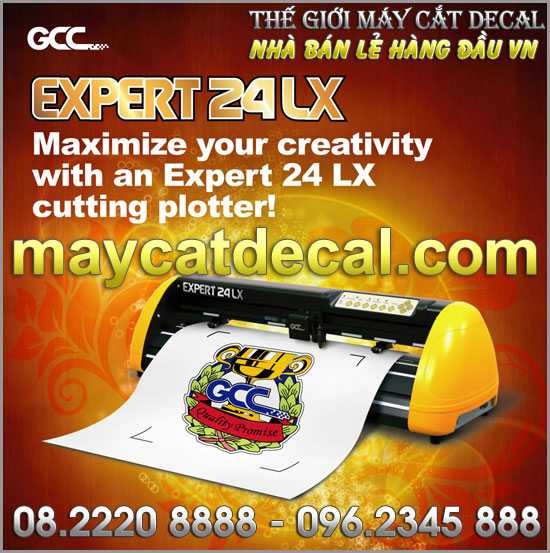 Máy cắt decal GCC Expert 24LX Đài Loan