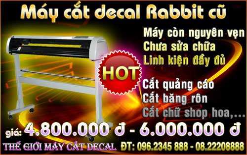 Máy cắt decal Rabbit HX630 cũ