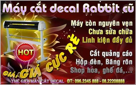 Máy cắt decal cũ Rabbit HX 1200