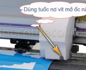 Cách sửa lỗi máy cắt Mimaki CG-SRIII không nhịp dao, bỏ chữ, bổ dao