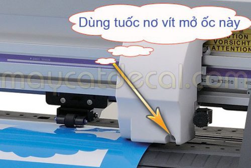 Cách sửa lỗi máy cắt Mimaki CG-SRIII không nhịp dao, bỏ chữ, bổ dao