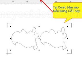 Máy cắt decal Mimaki CG-60SRIII tuôn giấy khi cắt xong