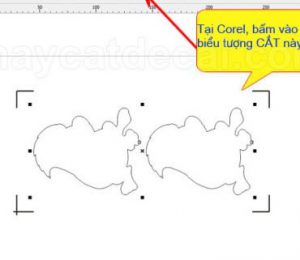 Máy cắt decal Mimaki CG-60SRIII tuôn giấy khi cắt xong