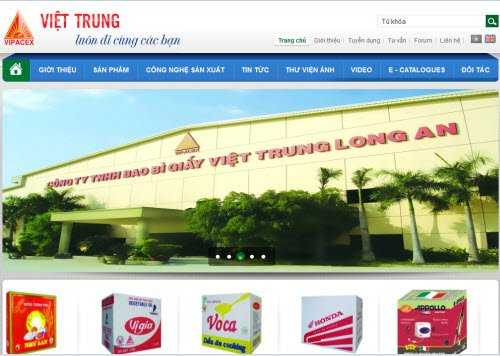 Công ty bao bì giấy Việt Trung