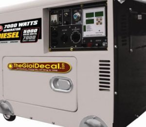 Decal nam châm từ tính dán máy móc, thiết bị điện
