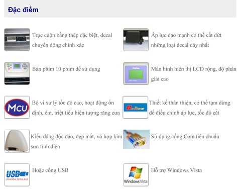 Tính năng máy cắt decal Foison