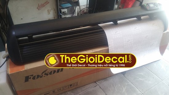 Máy cắt decal Foison khổ 1,2m cũ tại Thế Giới Máy cắt Decal