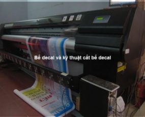Bế decal và kỹ thuật cắt bế decal