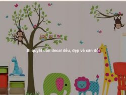 Bí quyết dán decal đều, đẹp và cân đối