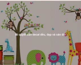 Bí quyết dán decal đều, đẹp và cân đối