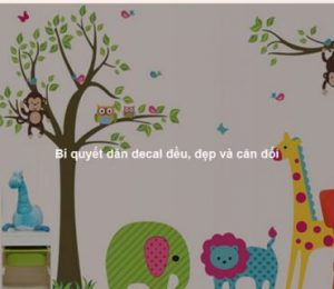 Bí quyết dán decal đều, đẹp và cân đối