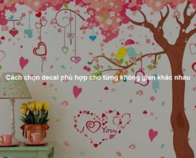 Cách chọn decal phù hợp cho từng không gian khác nhau