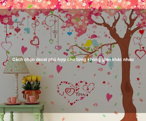 Cách chọn decal phù hợp cho từng không gian khác nhau