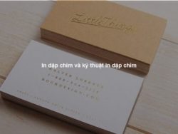 In dập chìm và kỹ thuật in dập chìm