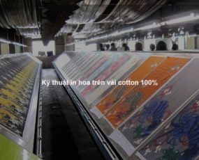 Kỹ thuật in hoa trên vải cotton 100%