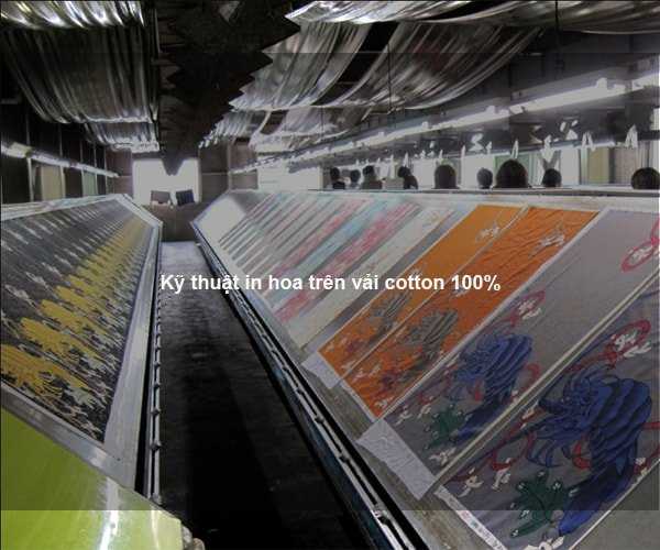 Kỹ thuật in hoa trên vải cotton 100%