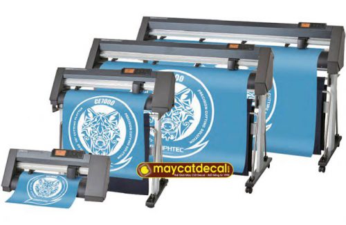 Máy cắt decal Graphtec CE7000 cắt chữ nhỏ đẹp, cắt bế tem nhãn liên tục tự động